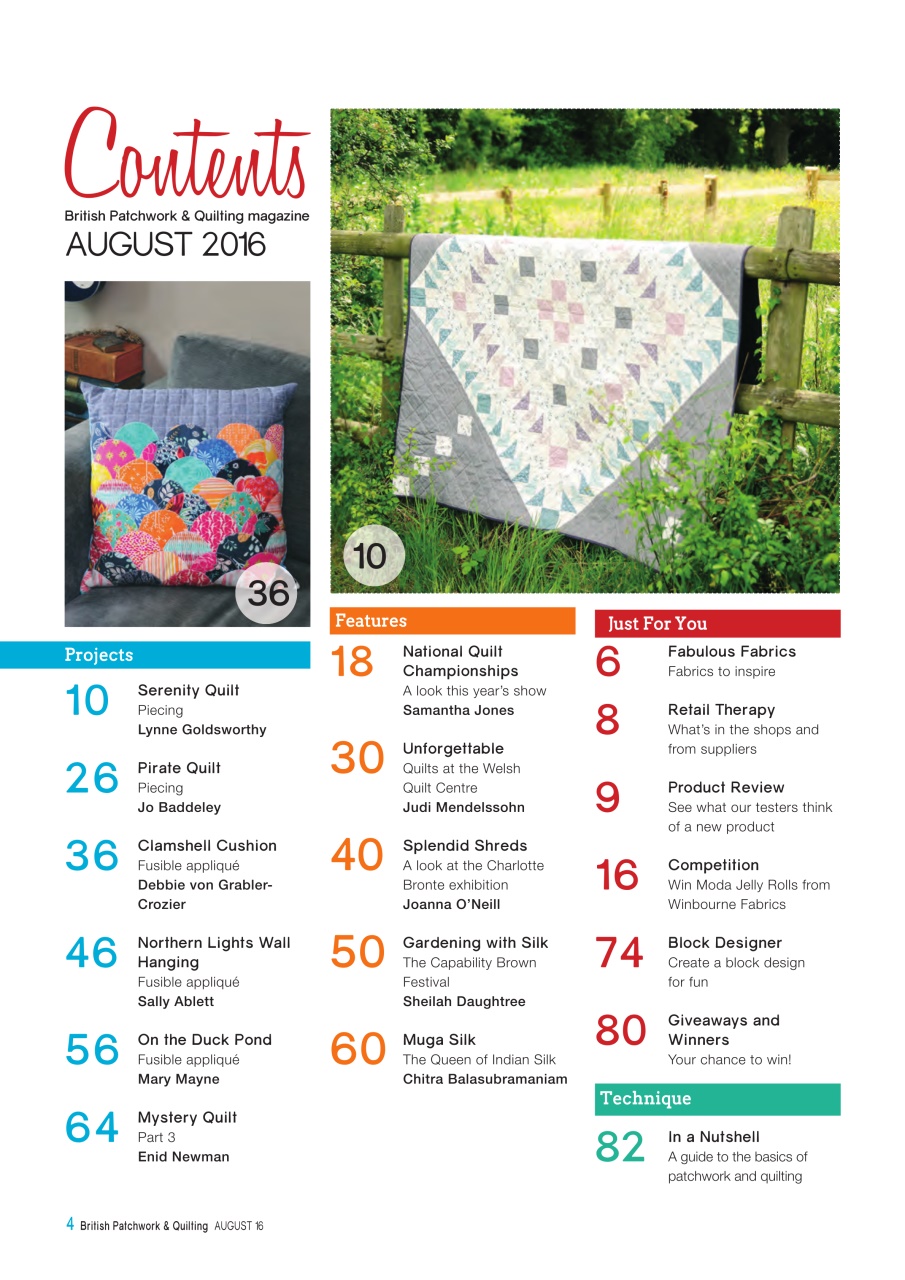 Patchwork and Quilting Preview Pages