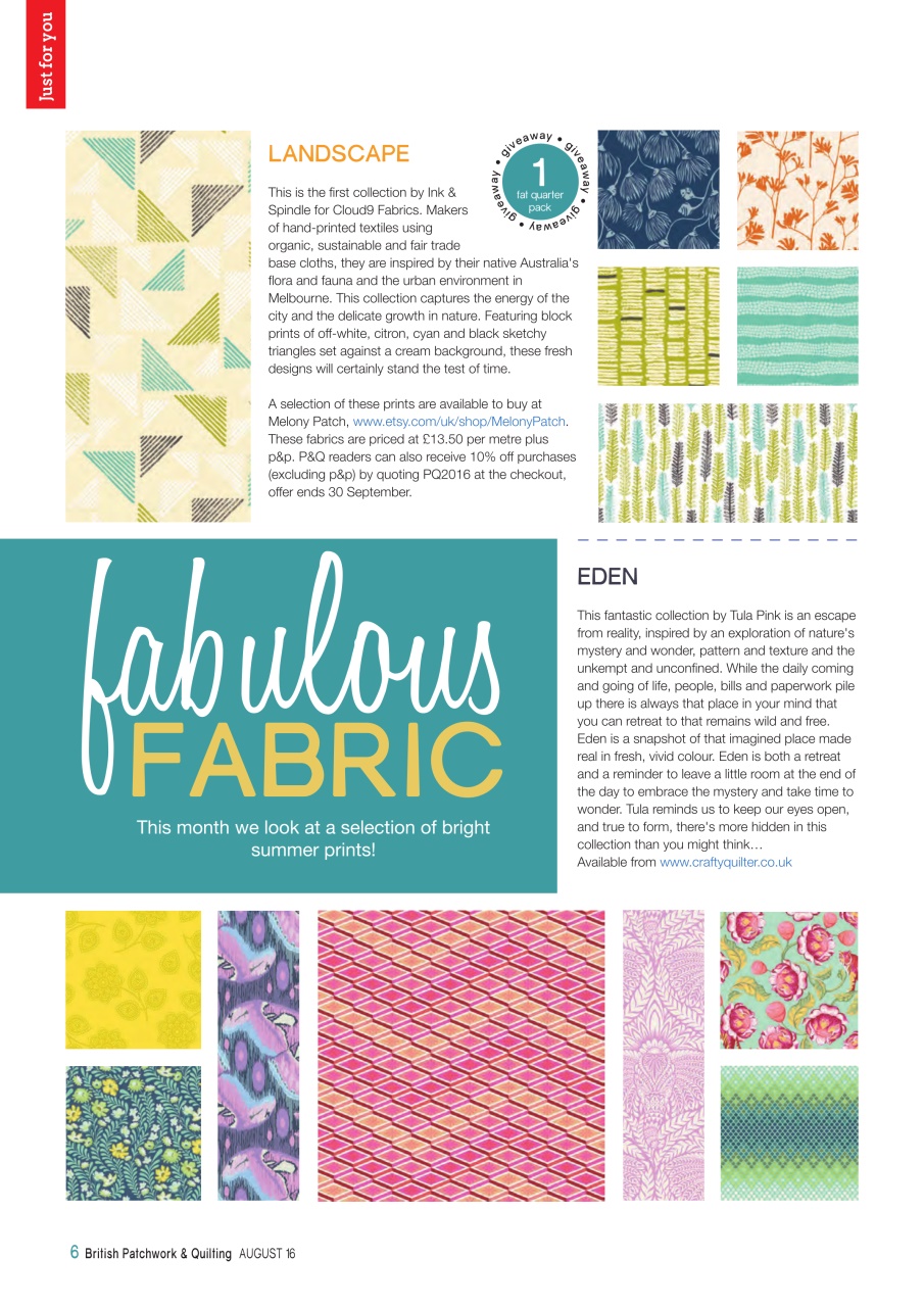 Patchwork and Quilting Preview Pages