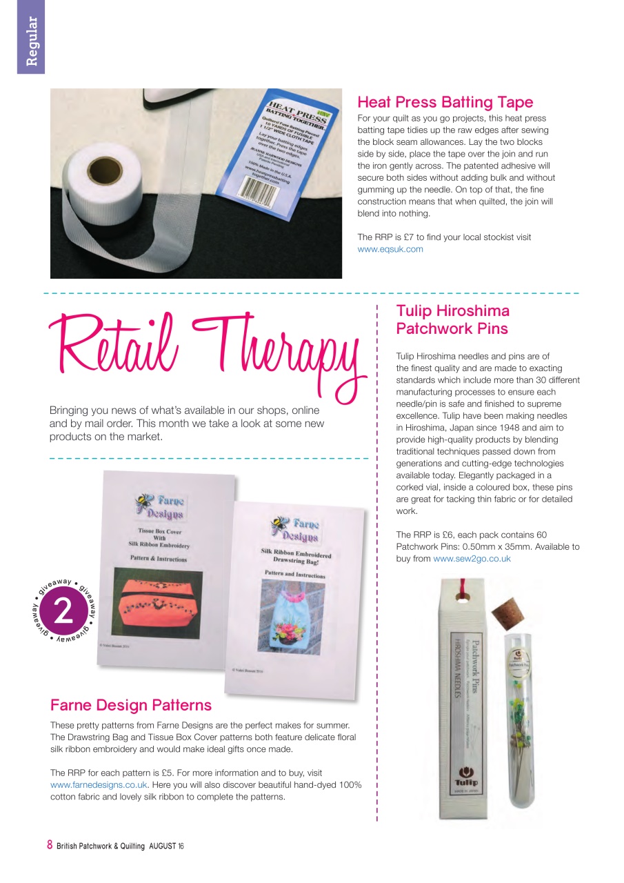 Patchwork and Quilting Preview Pages