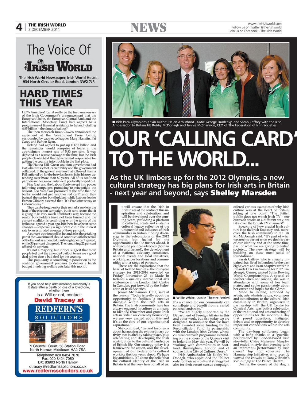 Irish World Preview Pages