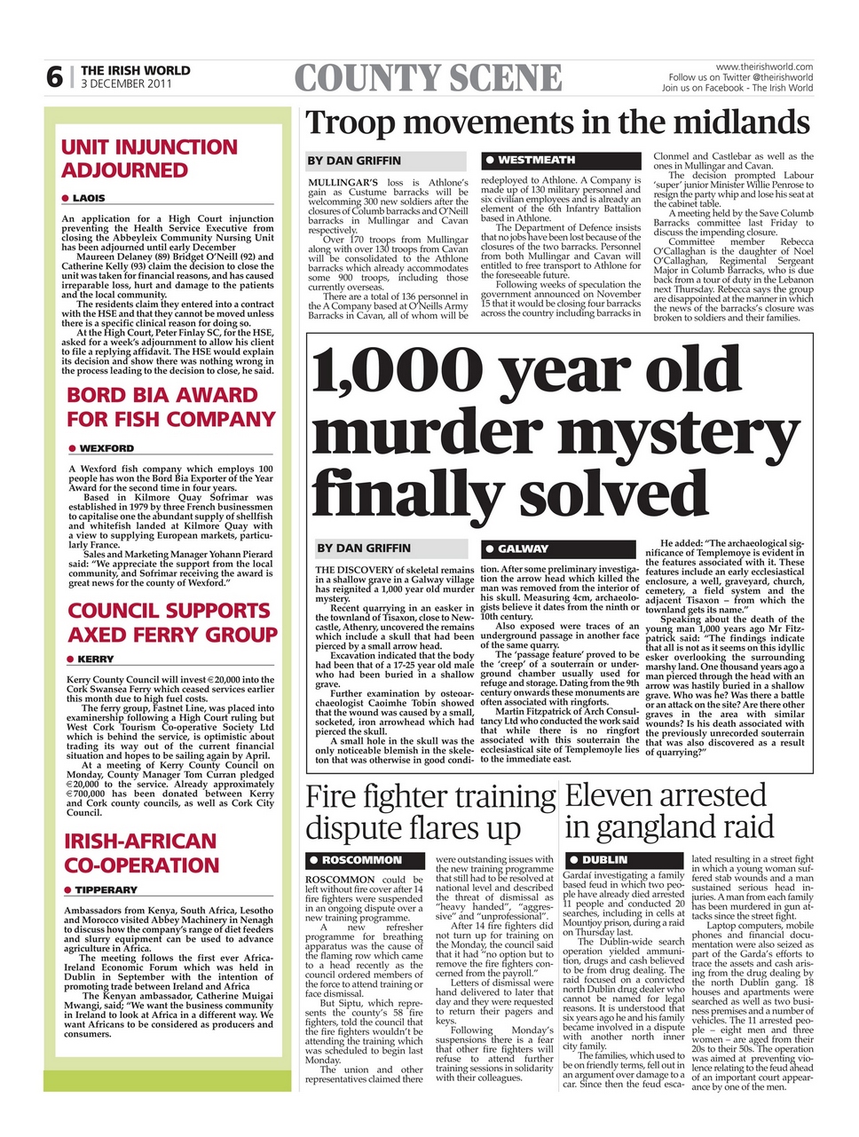 Irish World Preview Pages