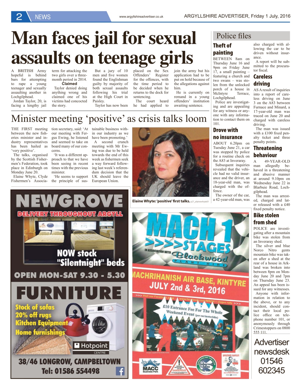 Argyllshire Advertiser Preview Pages