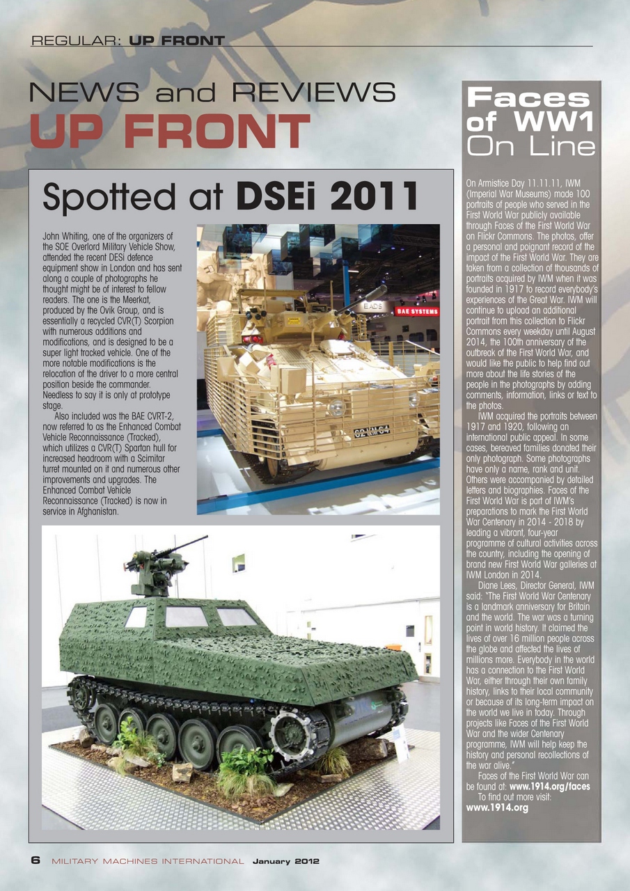 Military Machines International Preview Pages