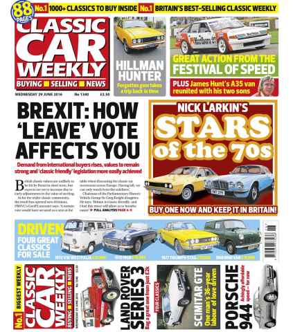 Classic Car Weekly issue 29th June 2016