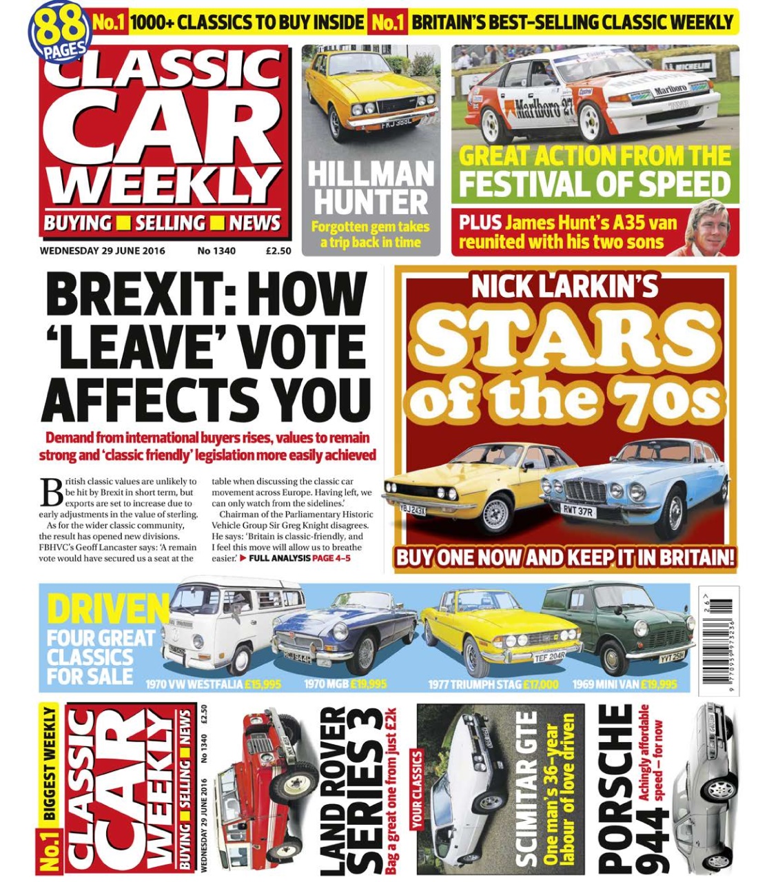 Classic Car Weekly Preview Pages