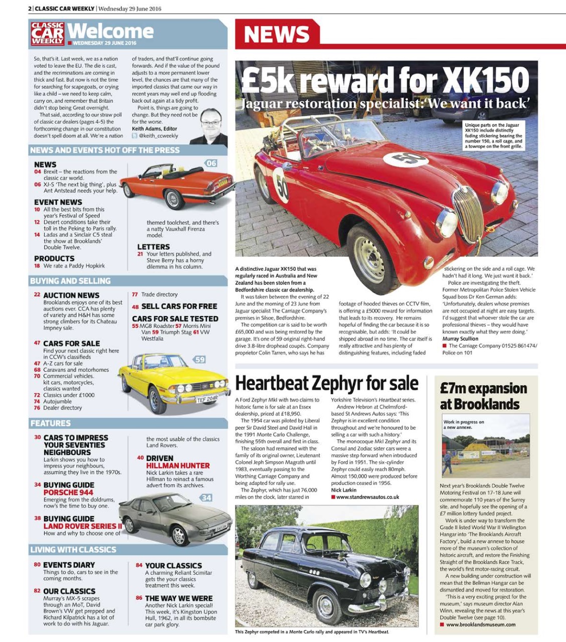 Classic Car Weekly Preview Pages