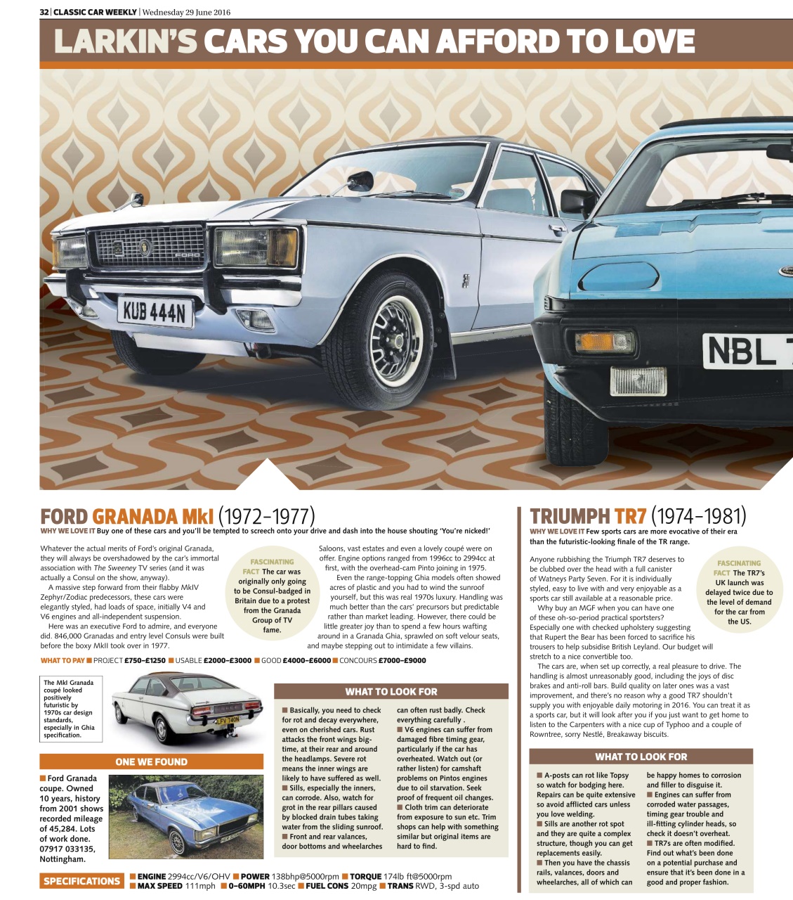 Classic Car Weekly Preview Pages