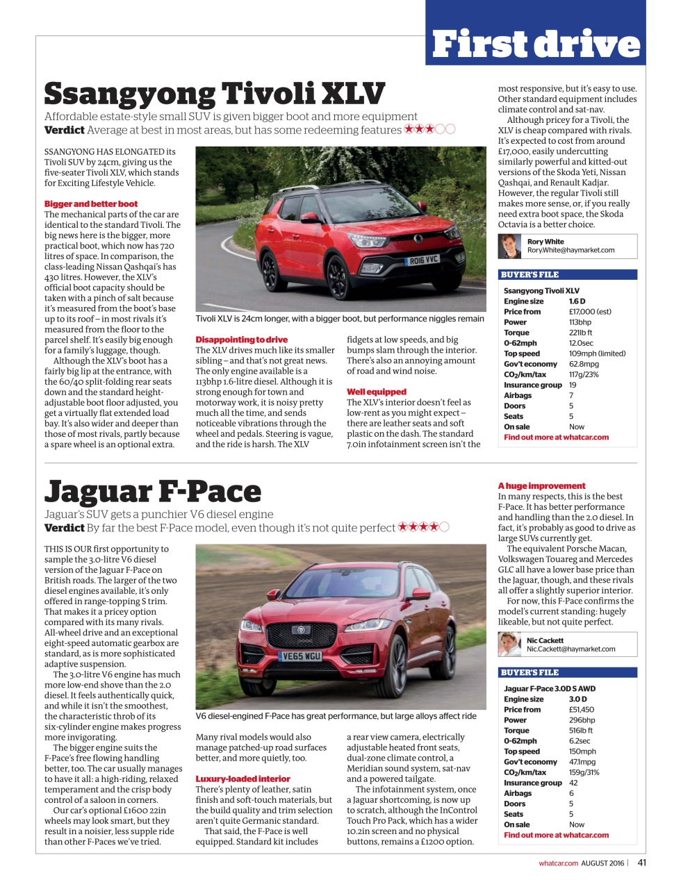 What Car? Preview Pages