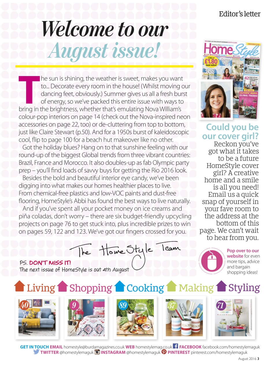 Homestyle Preview Pages