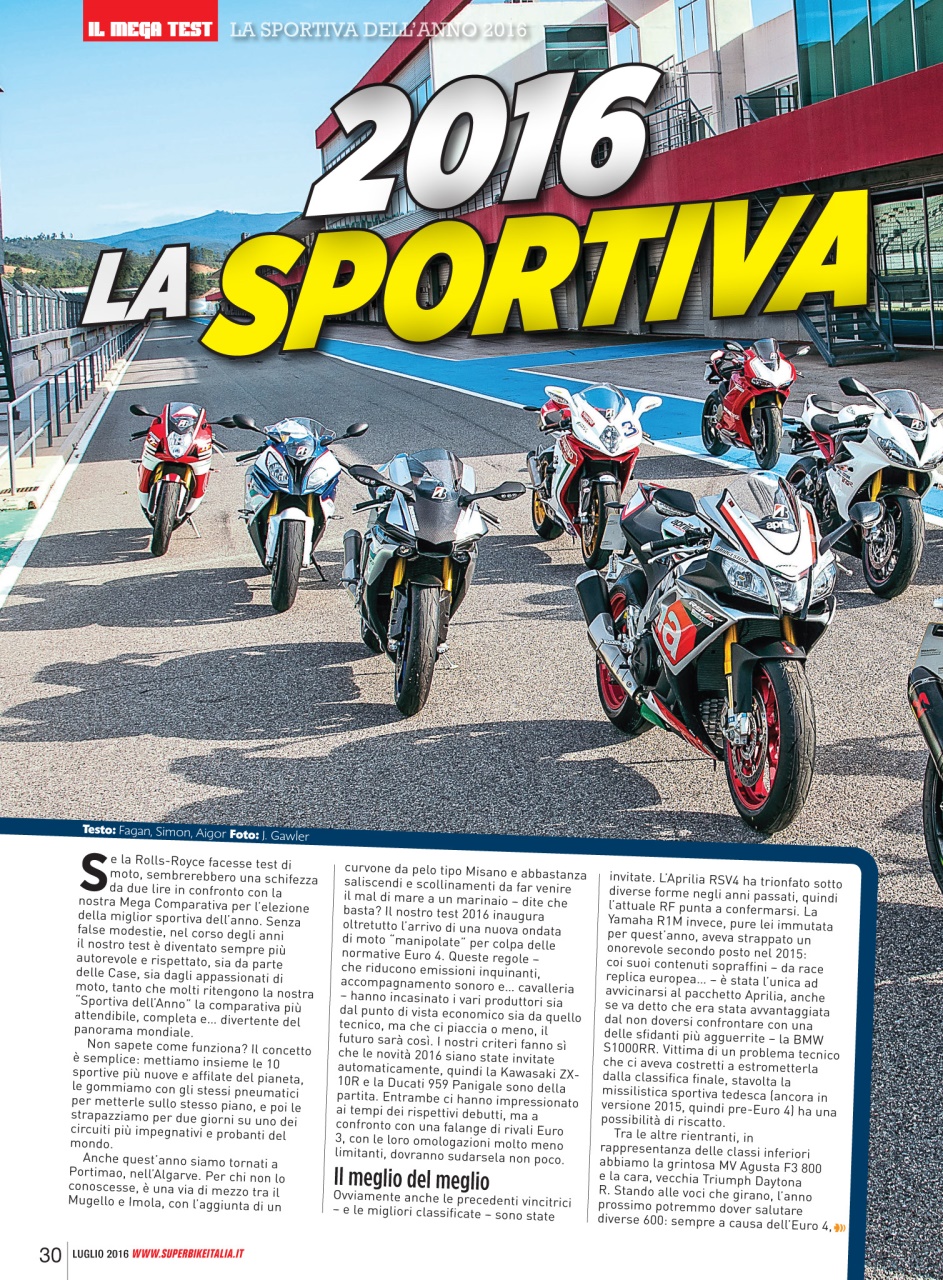 Superbike Italia Preview Pages