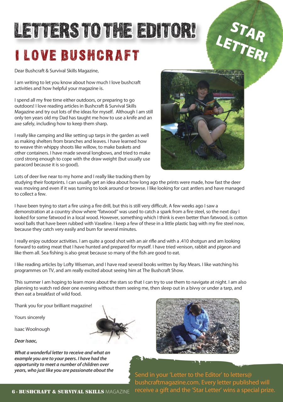 Bushcraft & Survival Skills Magazine Preview Pages