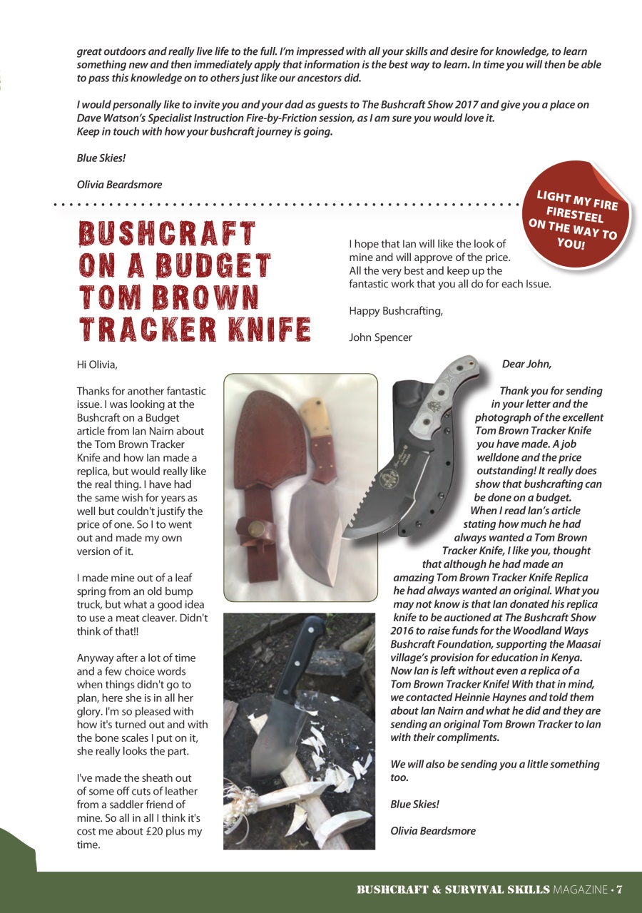 Bushcraft & Survival Skills Magazine Preview Pages