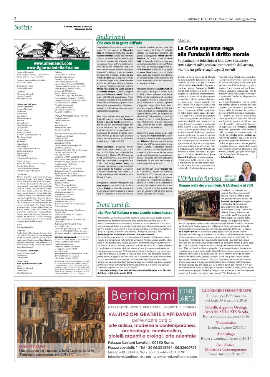 Il Giornale Dell’Arte Preview Pages
