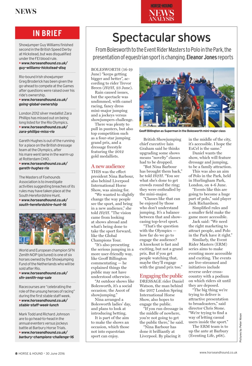 Horse & Hound Preview Pages