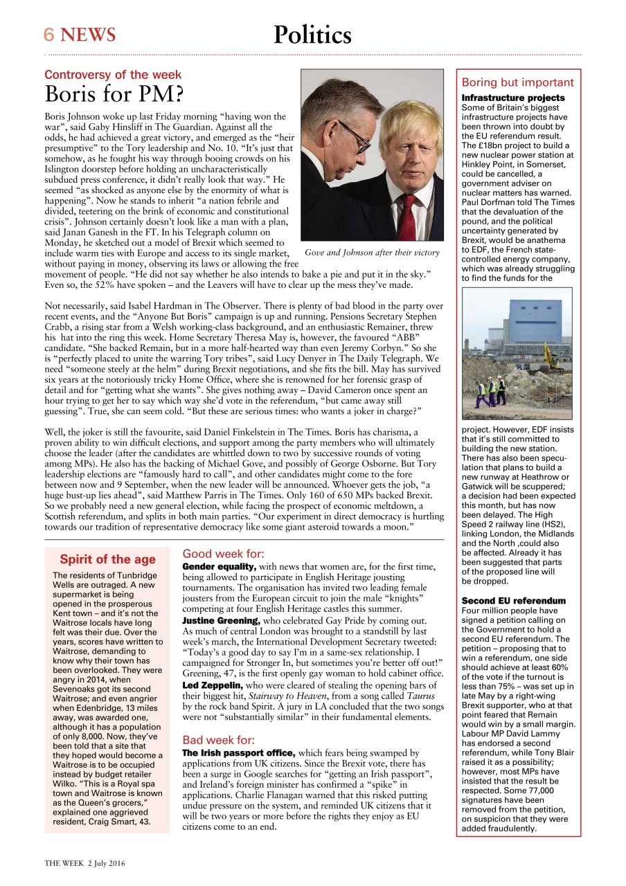 The Week Preview Pages