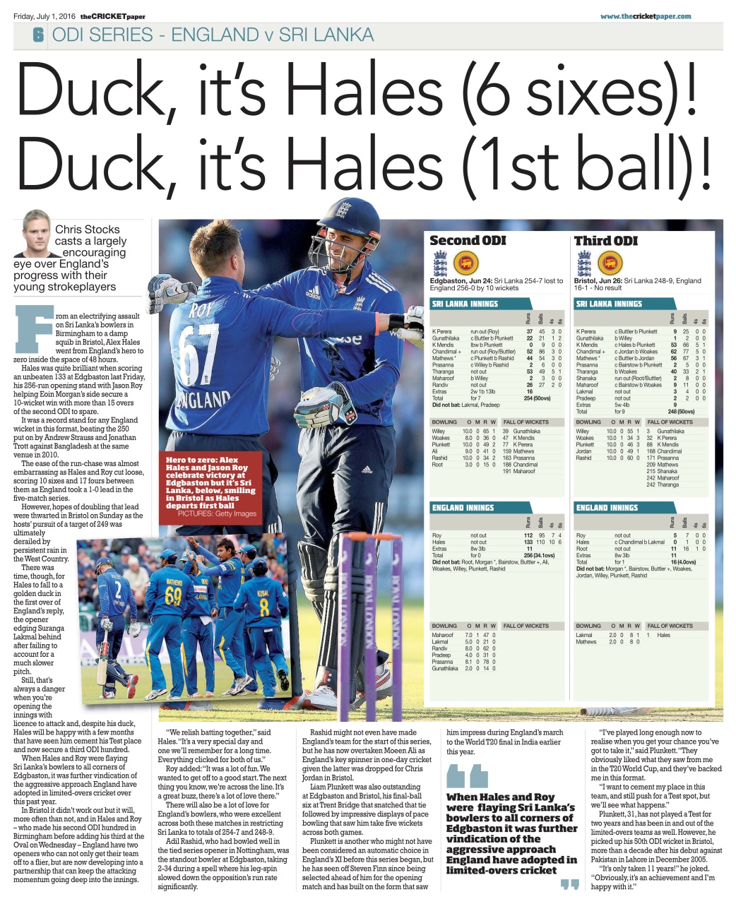The Cricket Paper Preview Pages