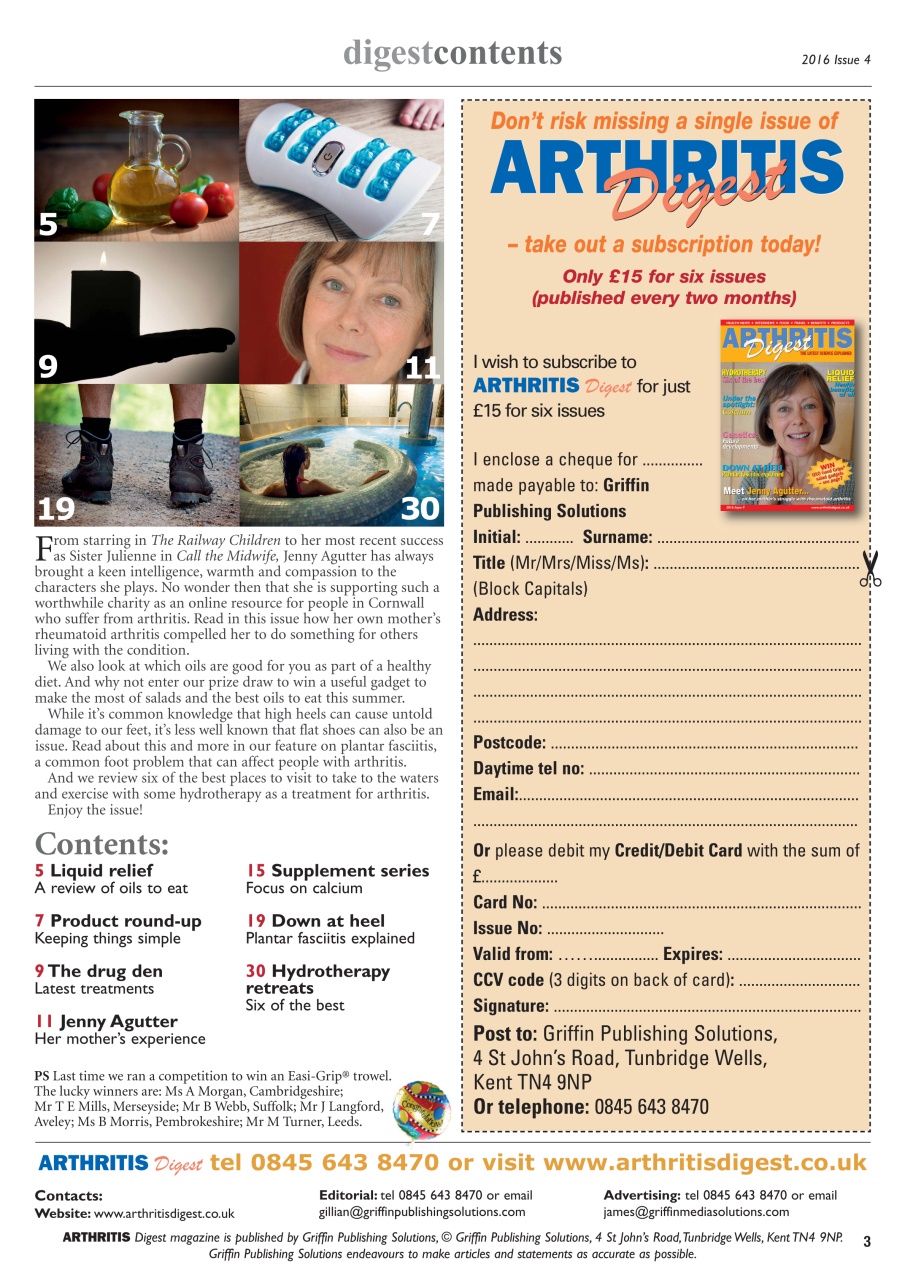 Arthritis Digest Preview Pages