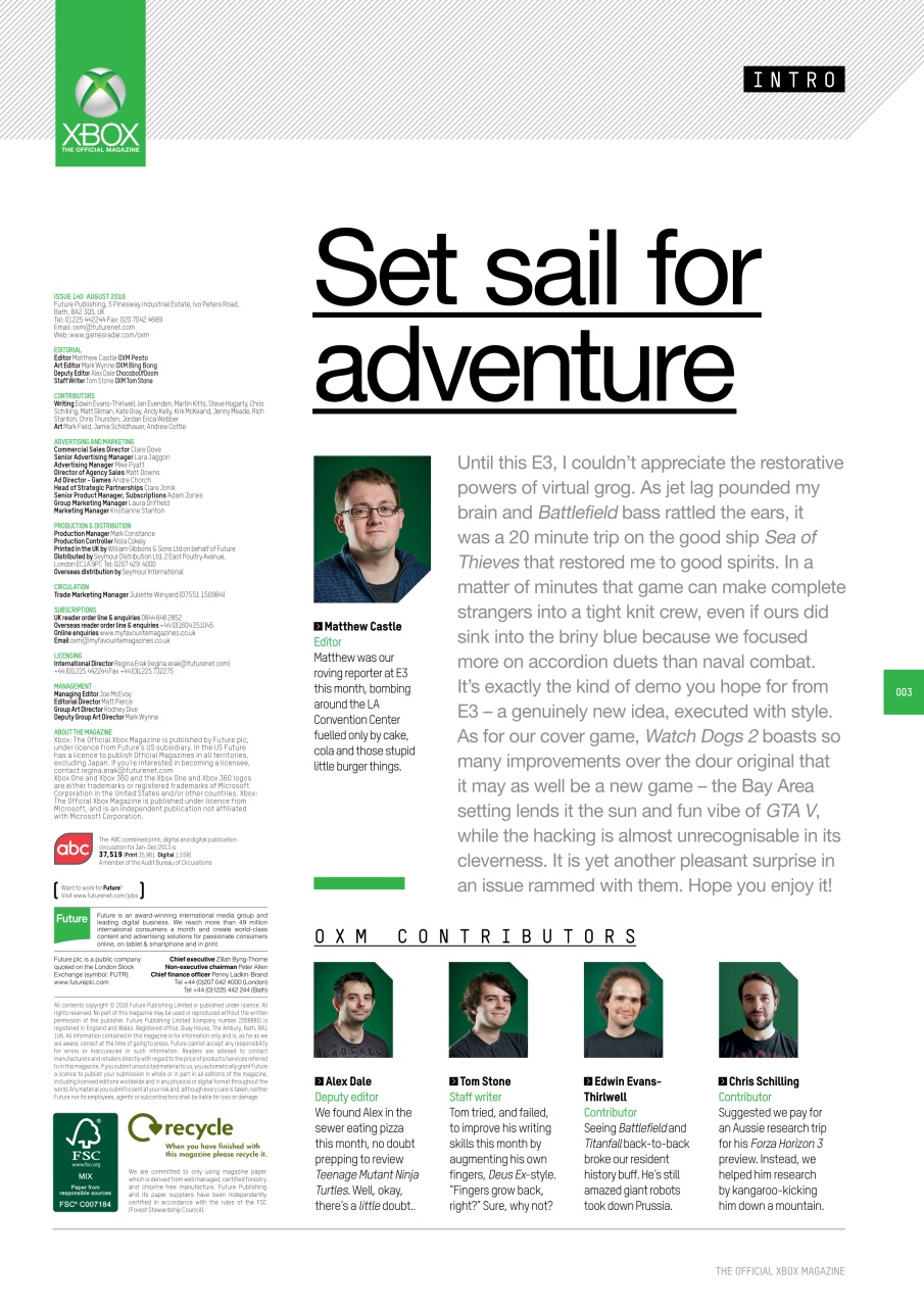 Official Xbox Magazine (UK Edition) Preview Pages