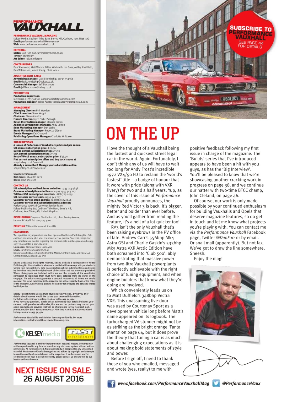 Performance Vauxhall Preview Pages