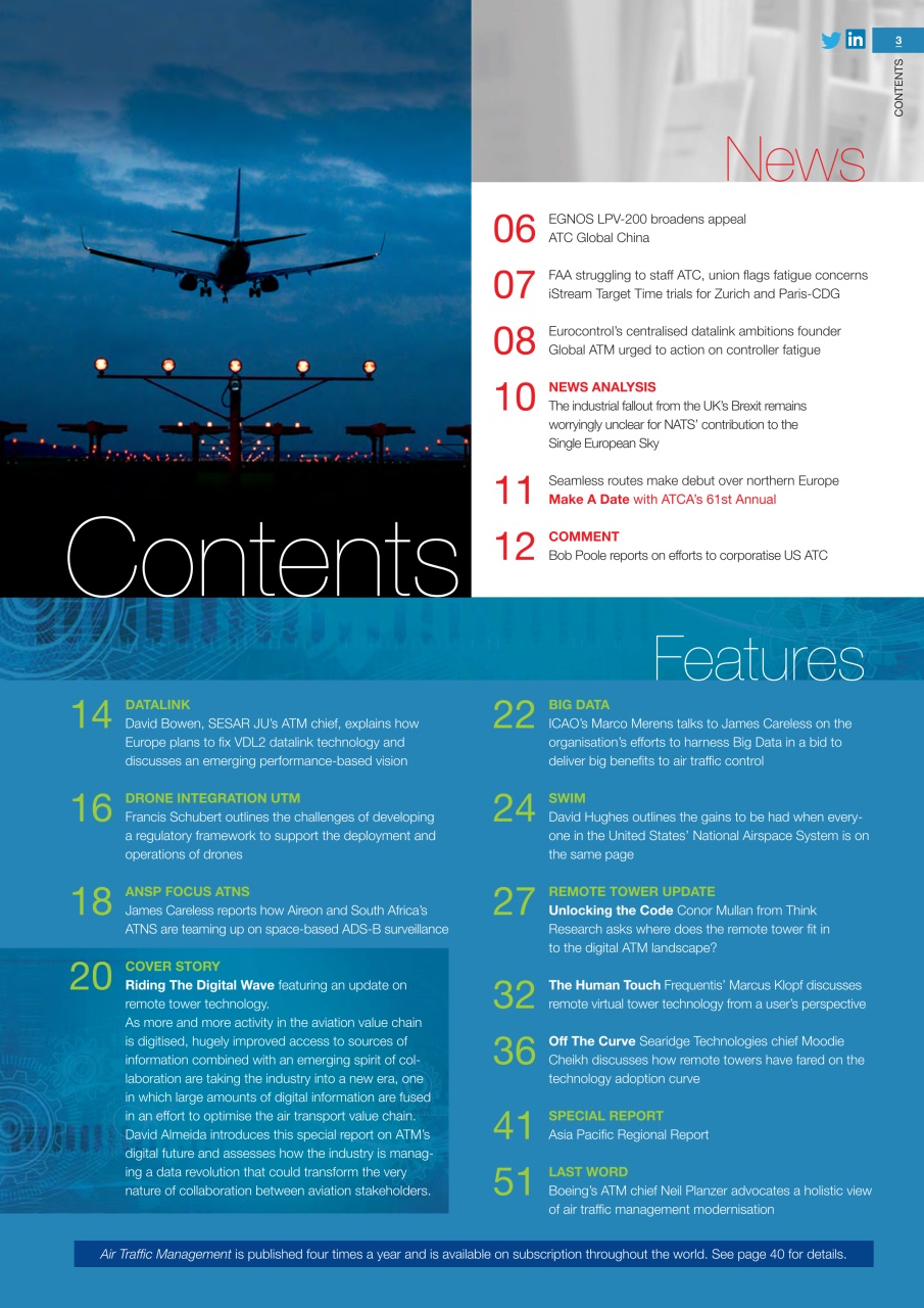 Air Traffic Management Preview Pages