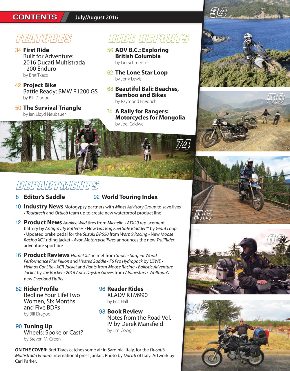 Adventure Motorcycle Preview Pages