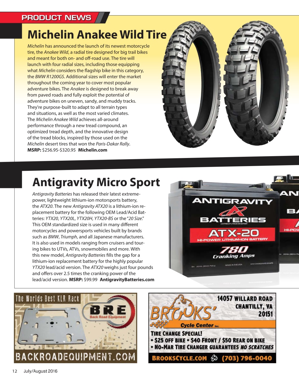 Adventure Motorcycle Preview Pages