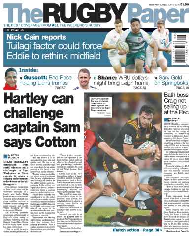 The Rugby Paper issue 3rd July 2016