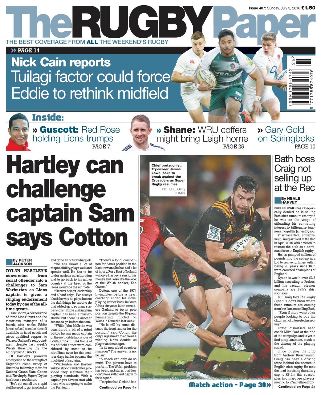 The Rugby Paper Preview Pages