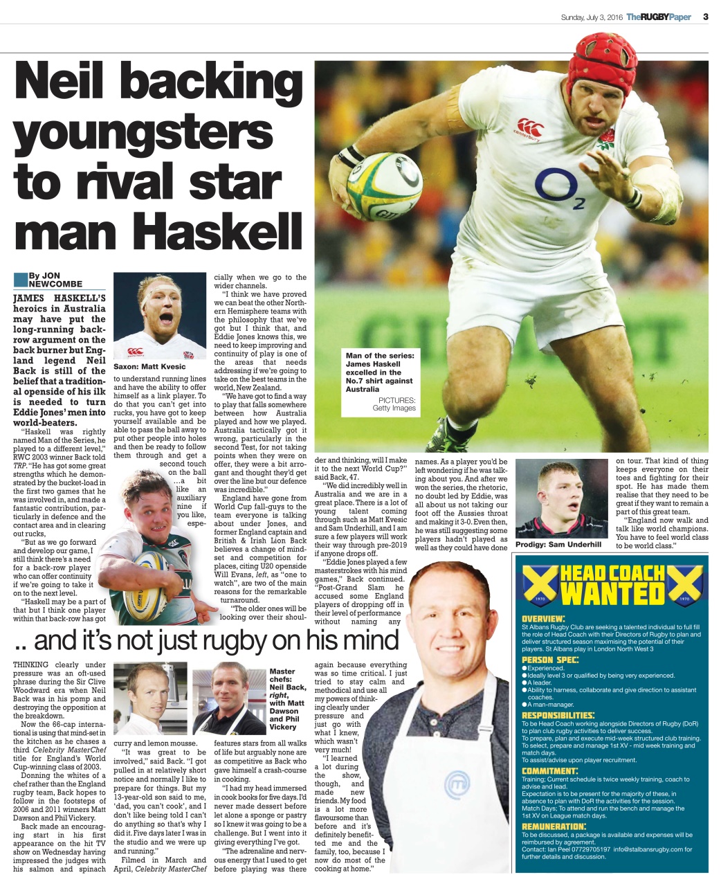 The Rugby Paper Preview Pages