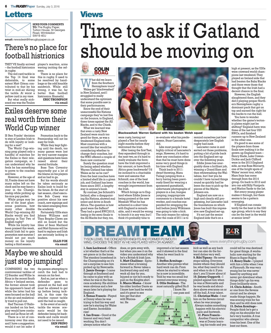 The Rugby Paper Preview Pages