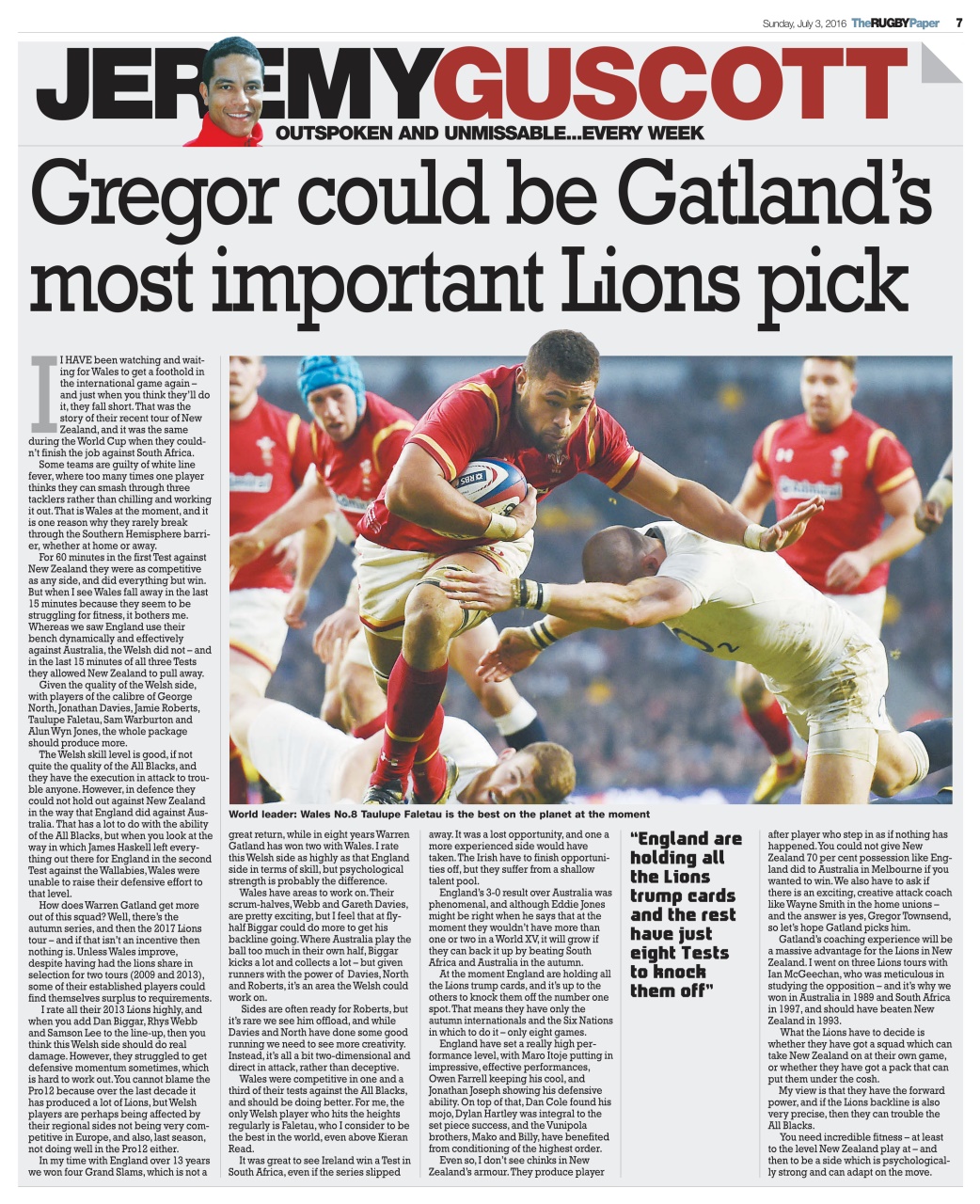 The Rugby Paper Preview Pages