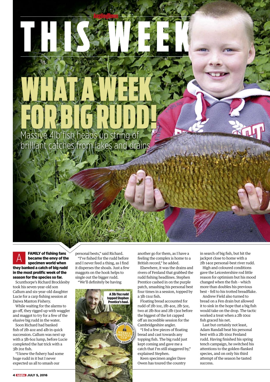 Angling Times Preview Pages