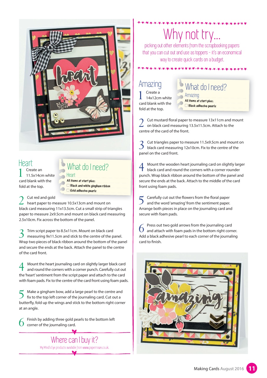 Making Cards & Papercraft Preview Pages