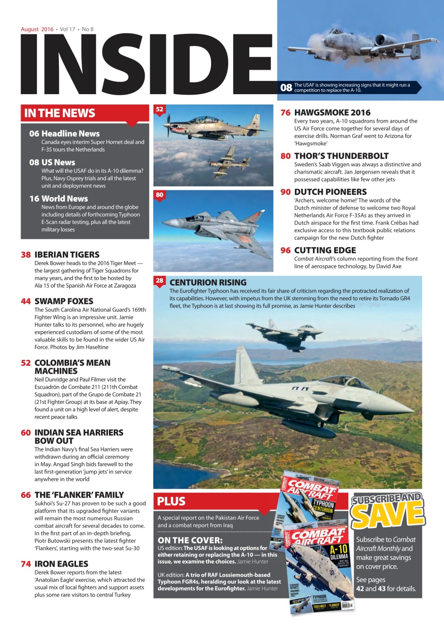 Combat Aircraft Journal Preview Pages