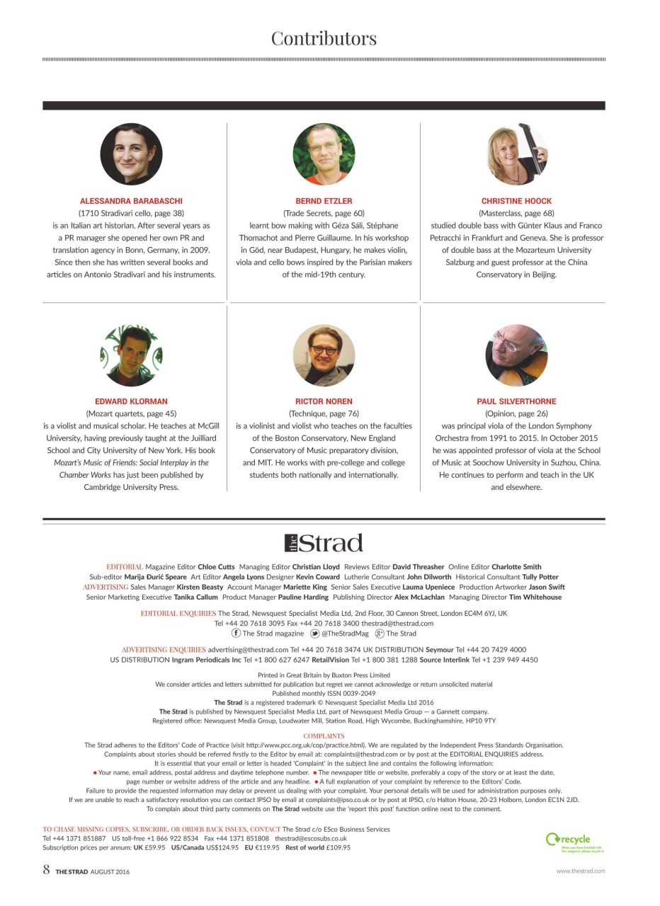 The Strad Preview Pages