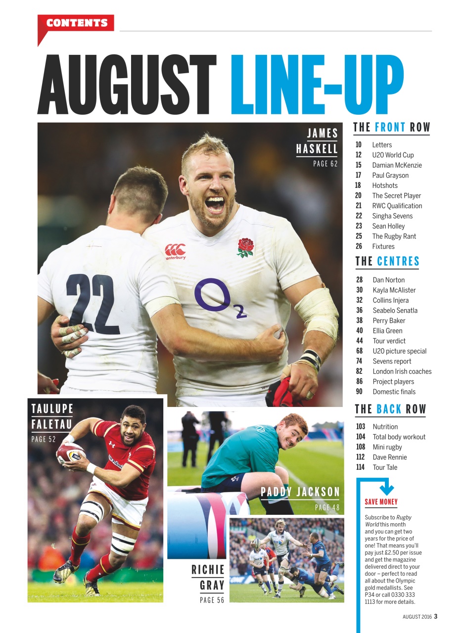 Rugby World Preview Pages