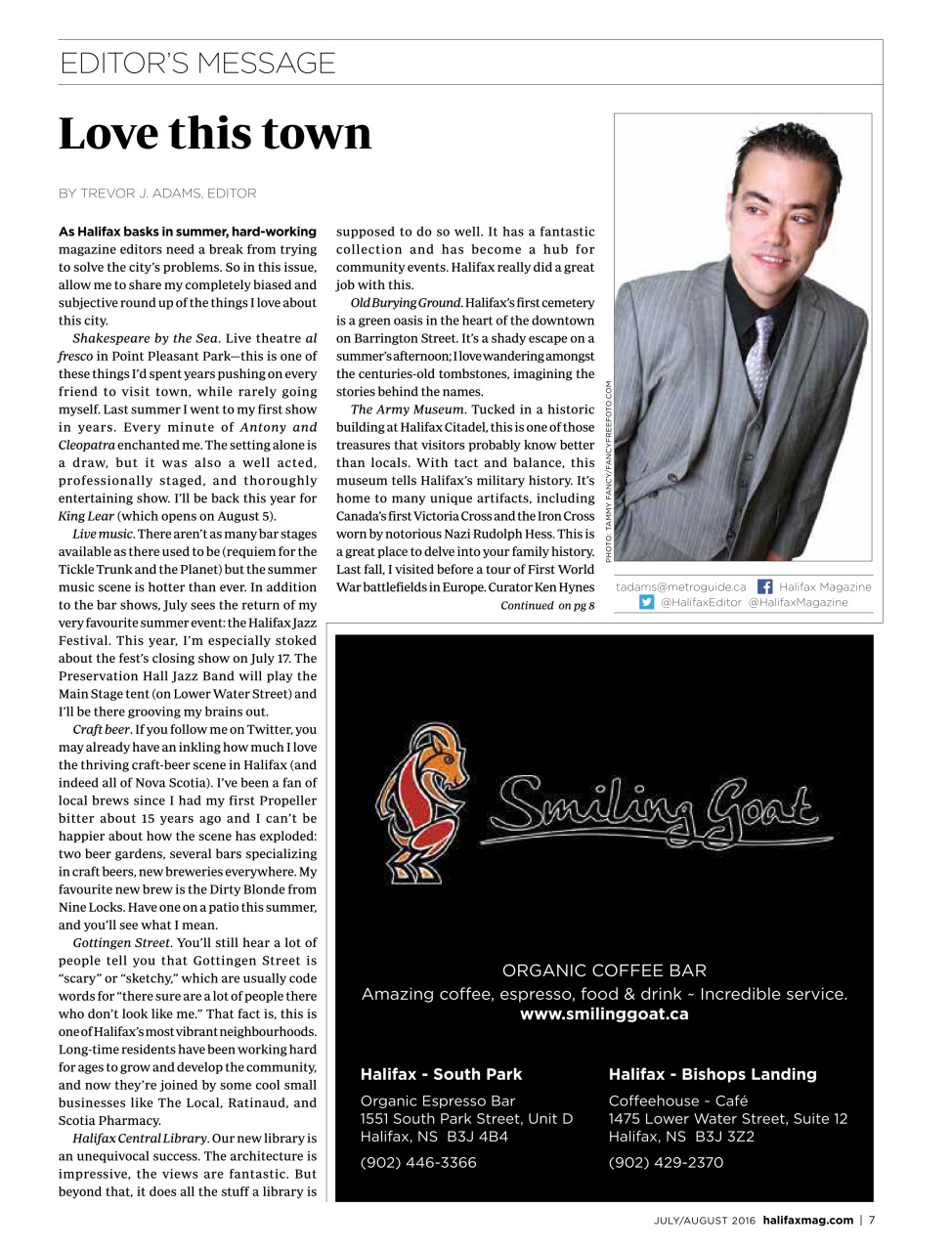 Halifax Magazine Preview Pages