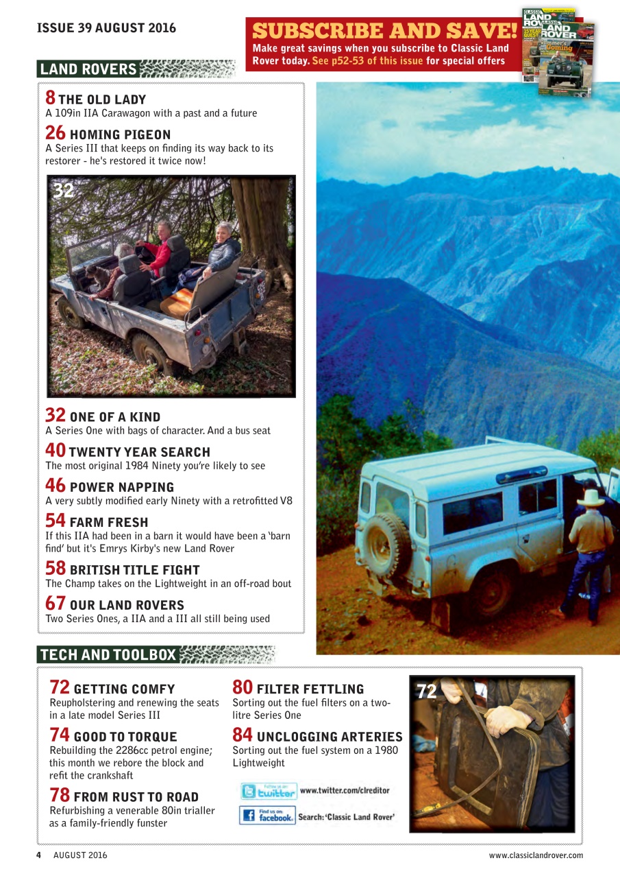 Classic Land Rover Magazine Preview Pages