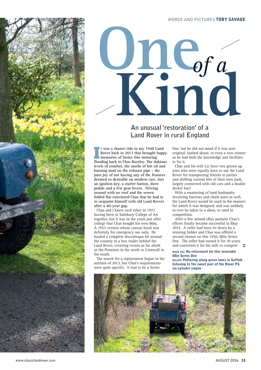 Classic Land Rover Magazine Preview Pages