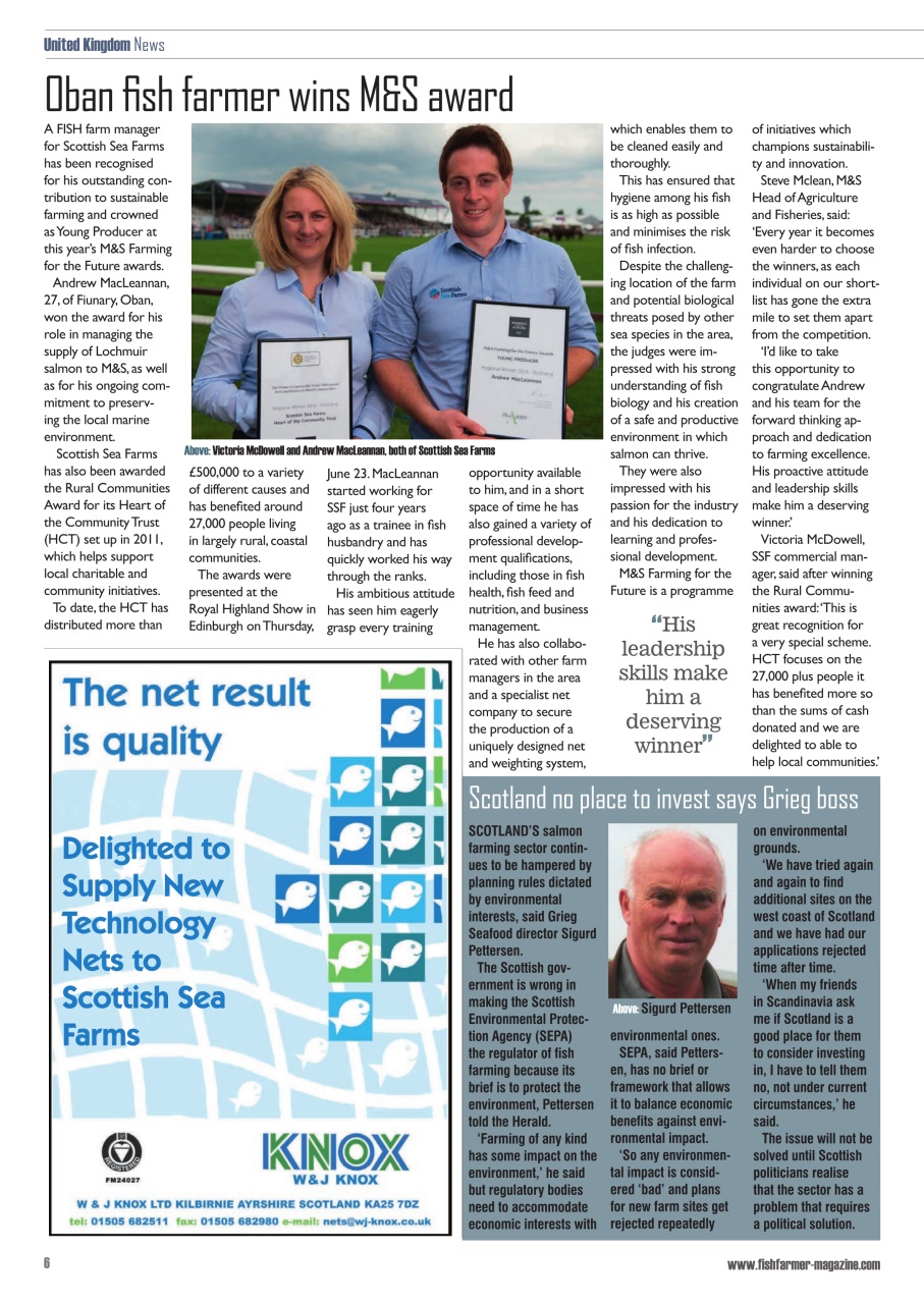 Fish Farmer Magazine Preview Pages