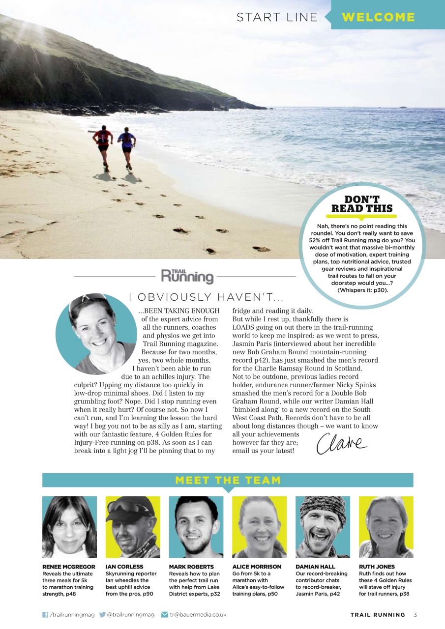 Trail Running Preview Pages