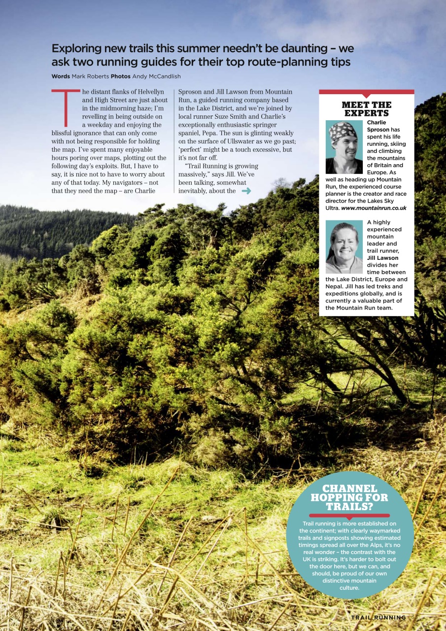 Trail Running Preview Pages