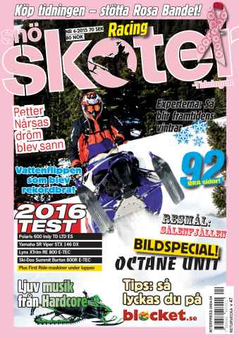 Tidningen Snöskoter issue 4-2015
