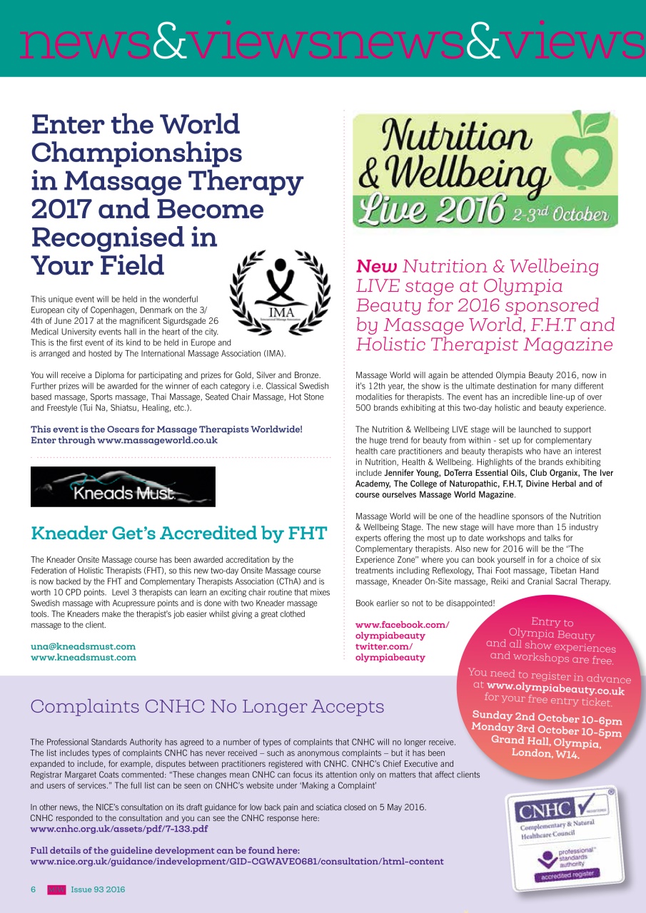 Massage World Preview Pages