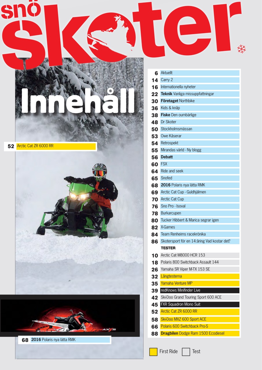 Tidningen Snöskoter Preview Pages