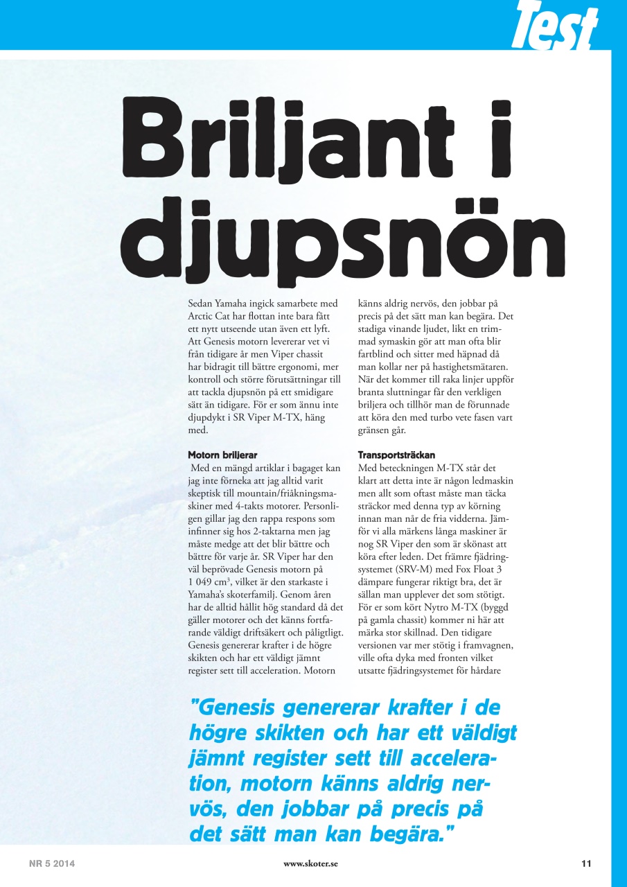 Tidningen Snöskoter Preview Pages