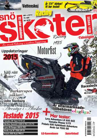 Tidningen Snöskoter issue 4-2014