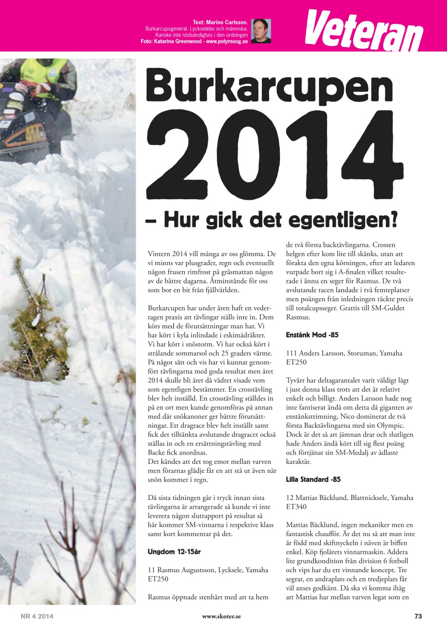 Tidningen Snöskoter Preview Pages