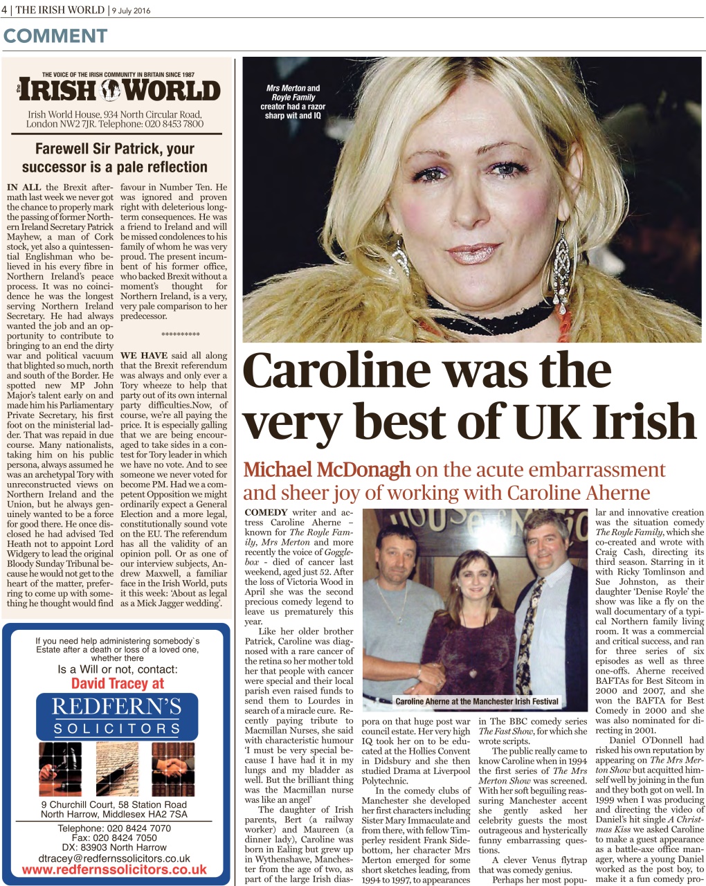 Irish World Preview Pages