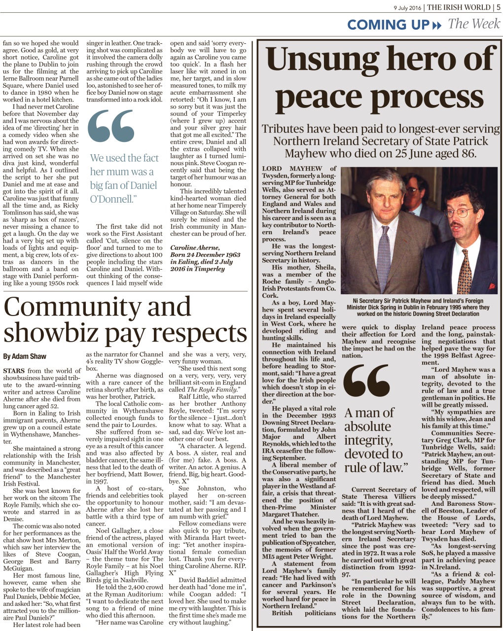 Irish World Preview Pages